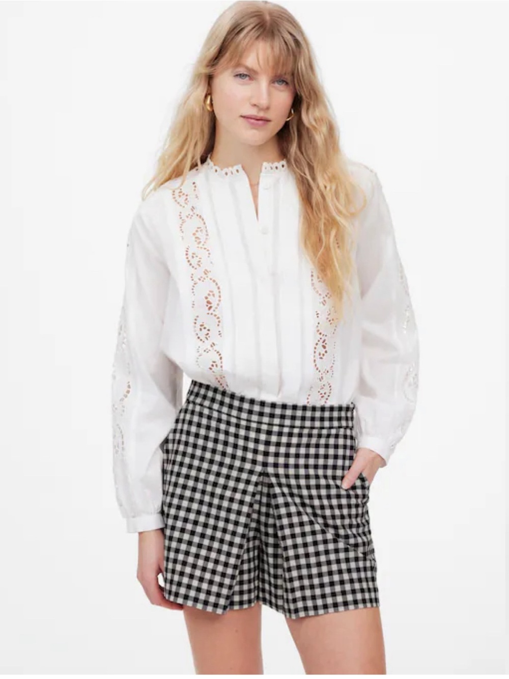 Madewell Gingham Mini Skort size 10